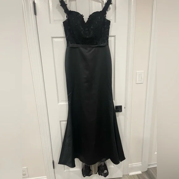 Ashley & Justin | Dresses | Ashley Justin Black Bridesmaid Dress | Poshmark